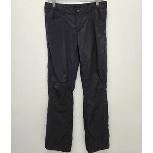 The North Face Outdoor Hiking Pants Womens 4 Black Mid Rise Stretch Zip Pocket